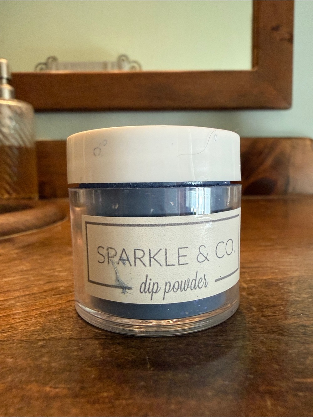 Sparkle & Co. After the Rain Navy Temperature Change Nail Dip Powder